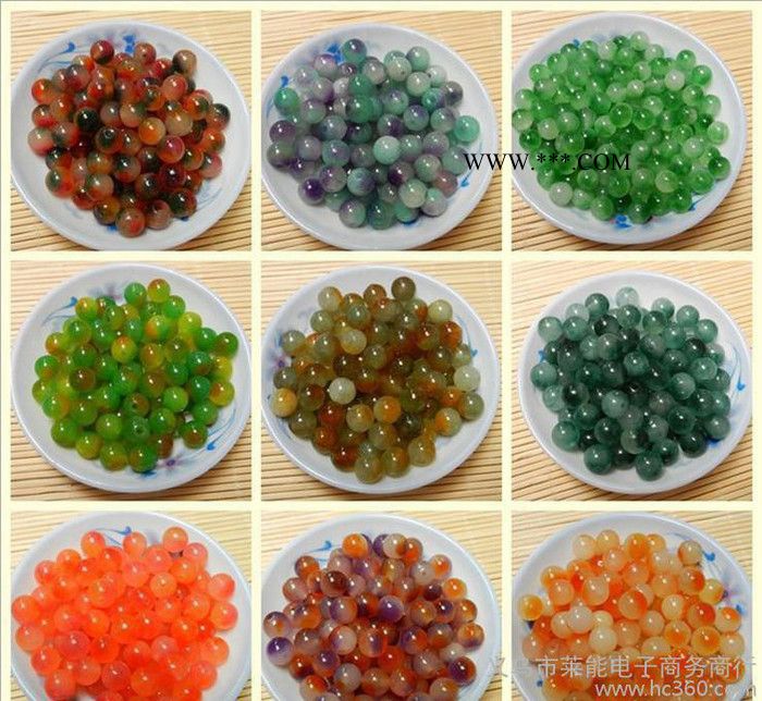 云南瑞丽七彩玉石珠 玉石边角料 翡翠玉石 缅甸玛瑙散珠批发图6