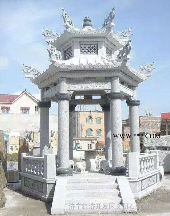 广场石雕凉亭制作厂家 大理石石雕亭子制作价格 欢迎电联图2