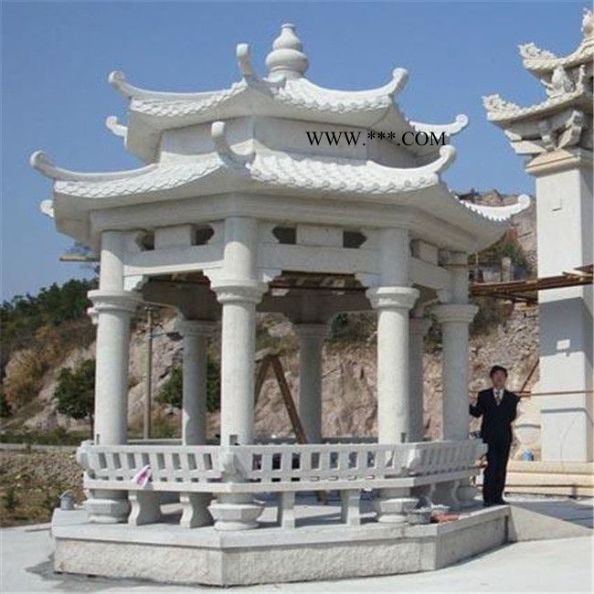 花岗岩凉亭 大理石石凉亭 户外石亭子雕刻厂图6