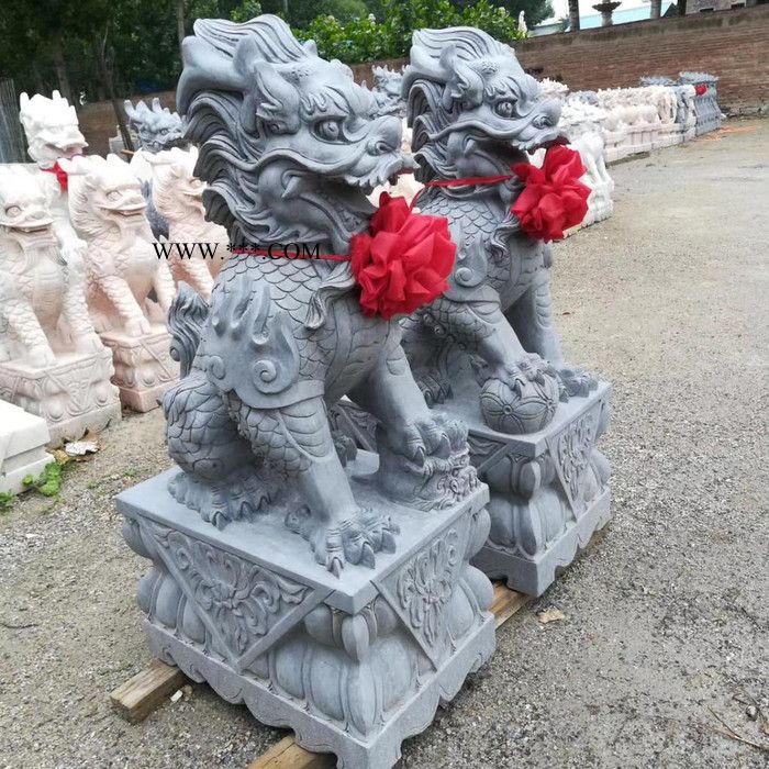 河北源头厂家  大理石 祥瑞麒麟   汉白玉麒麟厂   石雕麒麟报价  现货直发图5