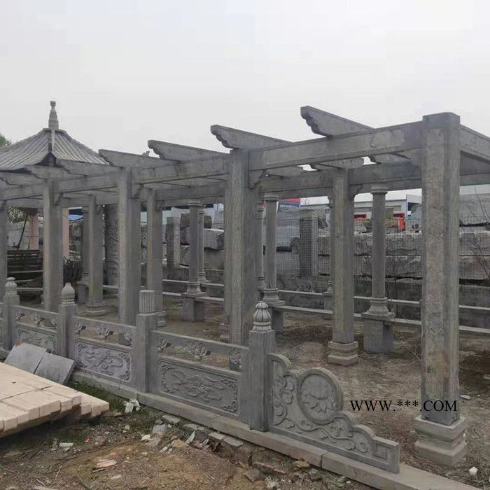 大理石石亭子  休闲石雕石凉亭 休息长亭 样式齐全图2