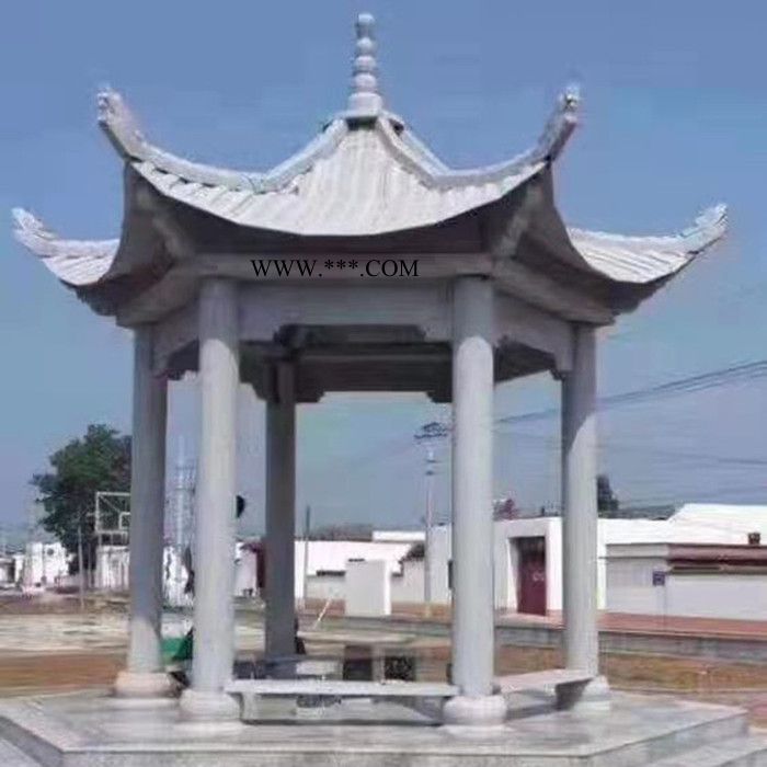大理石石亭子  休闲石雕石凉亭 休息长亭 样式齐全图4