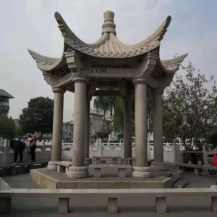 大理石石亭子  休闲石雕石凉亭 休息长亭 样式齐全图3