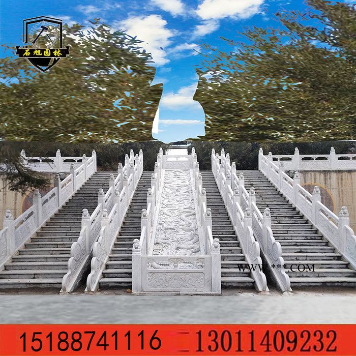 供应大理石石雕栏杆景区桥梁寺庙河道石栏杆价格图4