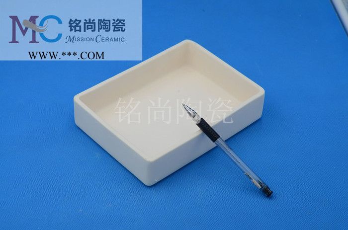 氧化铝托盘 95瓷99瓷陶瓷托盘 刚玉瓷舟 铭尚氧化铝制品图1