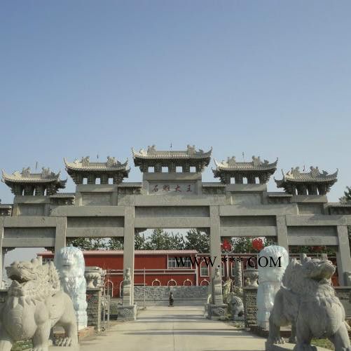 大型石头山门多款 景区石雕牌坊定做 大理石山门价位图2