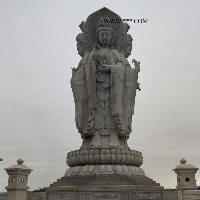 石雕观音 花岗岩观音 石雕观音厂家做大理石观音佛像图片寺庙佛像图6