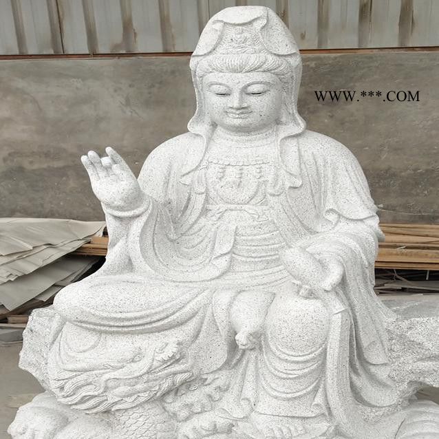 石雕观音 花岗岩观音 石雕观音厂家做大理石观音佛像图片寺庙佛像图7