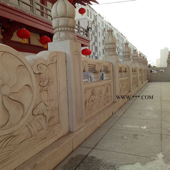 长期出售大理石石栏杆厂家 寺庙青石石栏杆 广场人工湖防护石围栏图8