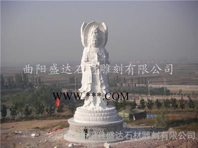 观音像 石雕千手观音 观音工艺品 文殊菩萨像 佛像工艺品  石雕观音像 观音雕像 汉白玉佛像 石雕佛像 大理石佛像图1