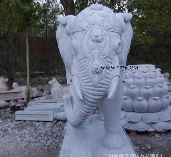 大理石大象 招财镇宝石雕工艺品 汉白玉大象动物雕塑摆件