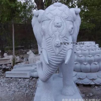 大理石大象 招财镇宝石雕工艺品 汉白玉大象动物雕塑摆件