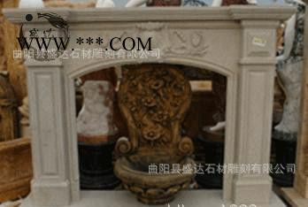 直销黄砂岩壁炉 欧式壁炉 壁炉 石雕壁炉 大理石雕刻图2
