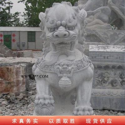 金巍 石狮子石雕动物大型动物石雕麒麟大理石雕塑景观园林定制石狮子.