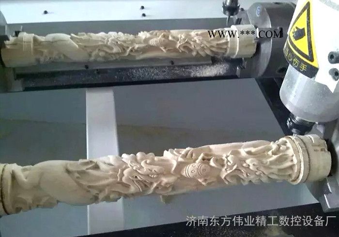 鲁泉精工1318立体雕刻机   大理石三维四轴浮雕机 重型石材雕刻机多功能 1318立体圆柱雕刻机图3