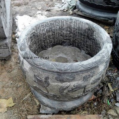 广场石雕花缸 大理石浮雕花缸 市场价格