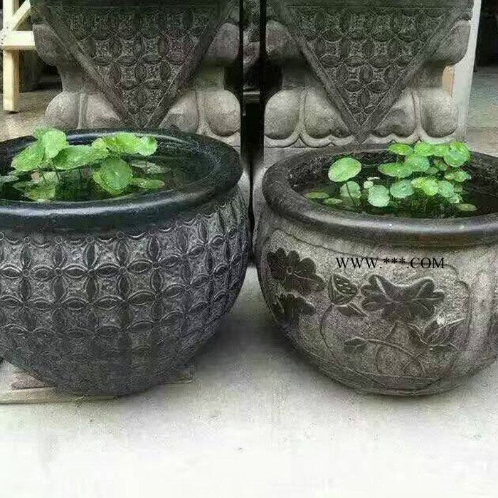 广场石雕花缸 大理石浮雕花缸 市场价格图2