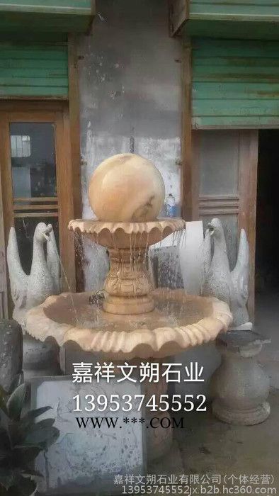 嘉祥文朔石业22石雕喷泉石头喷泉广场喷泉大理石喷泉图6