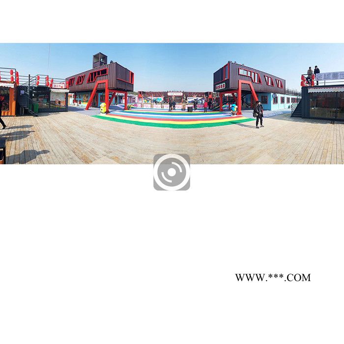 汇筑科技可移动集装箱商业街 大理石纹集成板图3