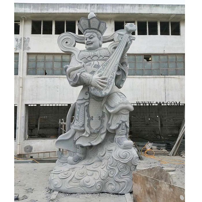福建厂家定制石雕四大金刚大理石青石寺庙 石雕佛像 四大金刚佛像图2