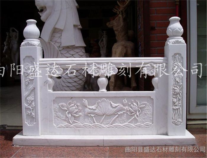 **汉白玉栏杆 石雕栏板 桥栏板 汉白玉栏板 大理石栏板 花岗岩栏板 石材栏板 石雕栏杆 大理石栏杆 花岗岩栏杆图2