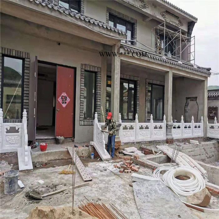轩盛雕塑 加工生产大理石汉白玉青石   石雕栏杆 多年施工经验 一站式服务图5