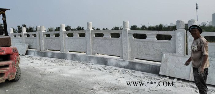石旭园林雕塑供应大理石石栏杆 草白玉石栏杆花岗岩石栏杆厂家图3