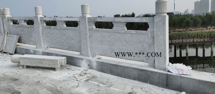 石旭园林雕塑供应大理石石栏杆 草白玉石栏杆花岗岩石栏杆厂家图5