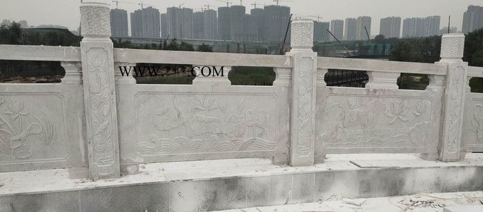 石旭园林雕塑供应大理石石栏杆 草白玉石栏杆花岗岩石栏杆厂家图2