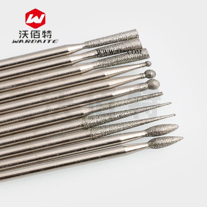 金刚石磨头圆柱金刚砂合金磨针磨棒佛珠抛光固定针打磨针2.3/3mm图5