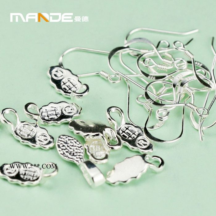 乐铭鑫1707016 DIY工具小饰品S925银耳环吊钩挂钩配件金刚石磨轮微波窑炉饰品配件10件/包首饰图3