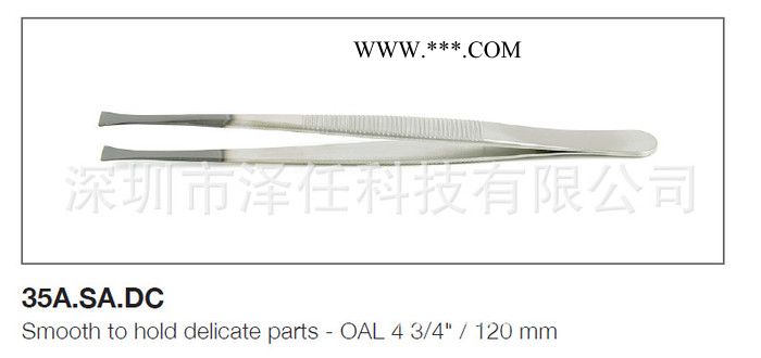 ideal-tek镊子35A.SA.DC 代理ideal-tek镊子 金刚石扁头镊子图2