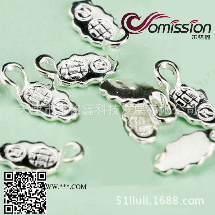 乐铭鑫1707016-2 DIY工具微波窑炉饰品耳托小饰品钳子金刚石复合片镀银材质10个/袋 耳饰品配件图3