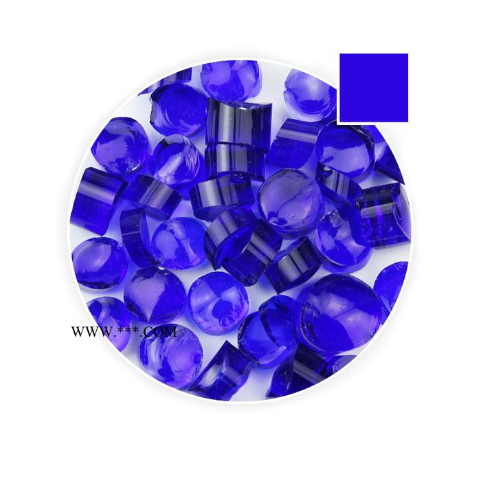 曼德1707008-14DIY工具镀钛金刚石锉刀500克/袋装创意透明蓝琉璃块 艺术微波热熔玻璃图8