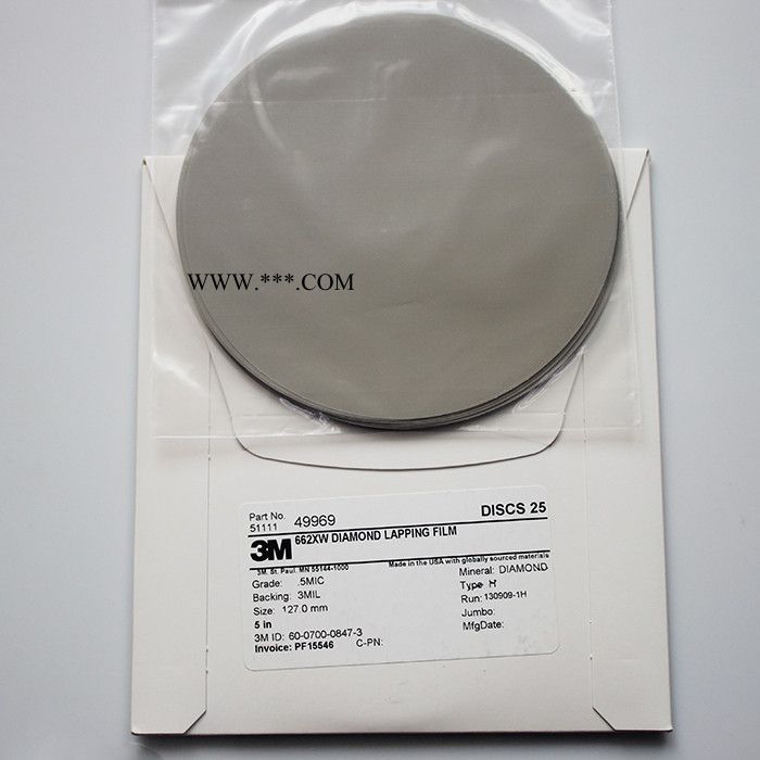 3M 662XW 4.3“钻石研磨圆片 光线头抛光砂纸  聚酯薄膜砂纸 金刚石砂纸图4
