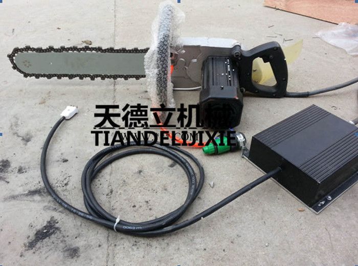 220V电动金刚石链锯 切混凝土石材锯 手持式链条据 厂家图2