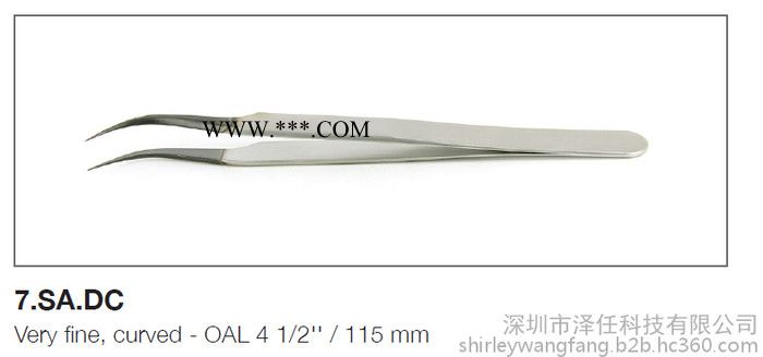 ideal-tek镊子7.SA.DC 代理ideal-tek镊子  弯头金刚石涂层图2