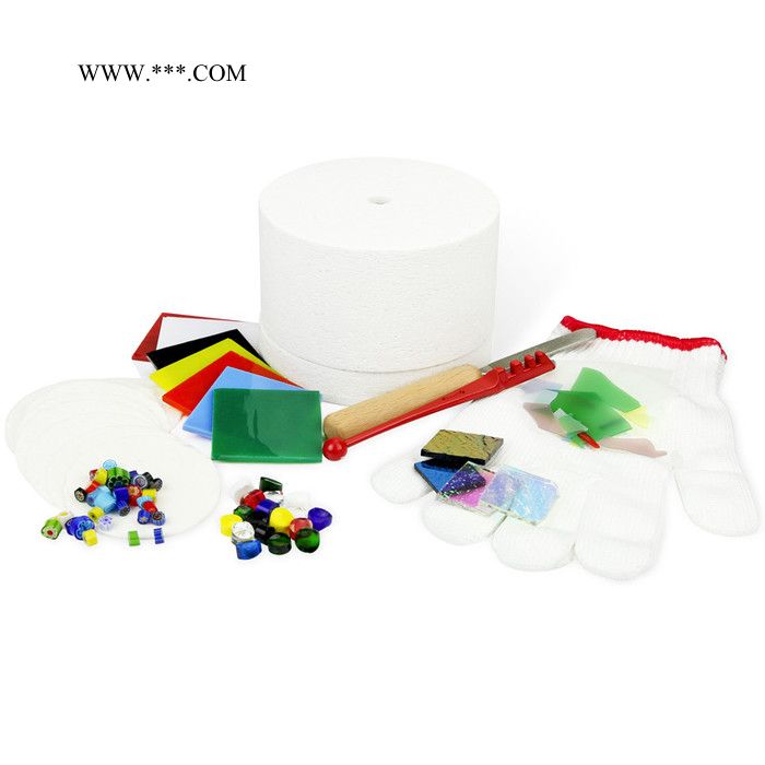 乐铭鑫1707001-10 DIY工具小窑炉10件套装金刚石滚轮微波窑炉热熔彩色玻璃熔化炉女士手饰品DIY图8