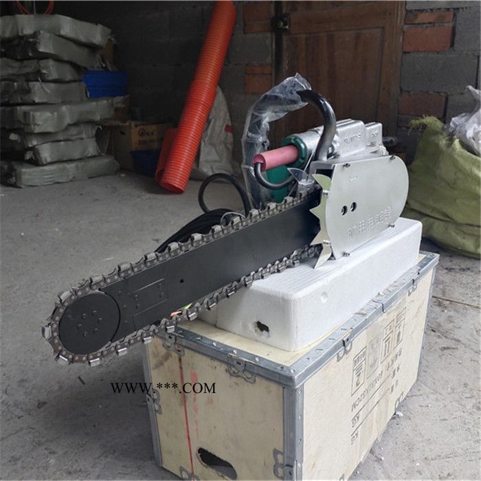 220V/380V电动金刚石链锯 岩石混凝土切割电链锯 加水切割锯图3