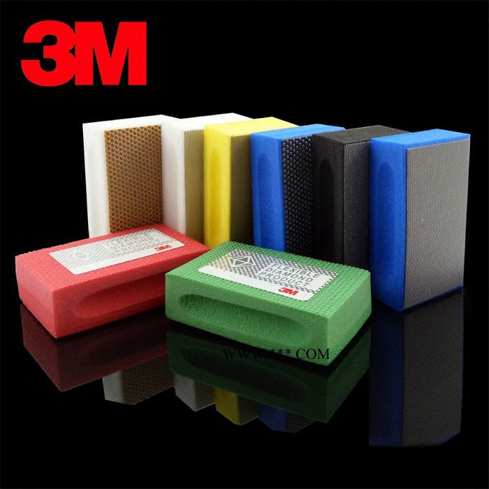 3M  6200J 2-1/4*3-3/4 M125弹性钻石磨块 人造金刚石磨块 玻璃磨块图3