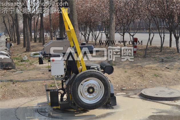 高效率施工现场井盖切割机厂家圆形路面切缝机金刚石弧形圆锯片图4
