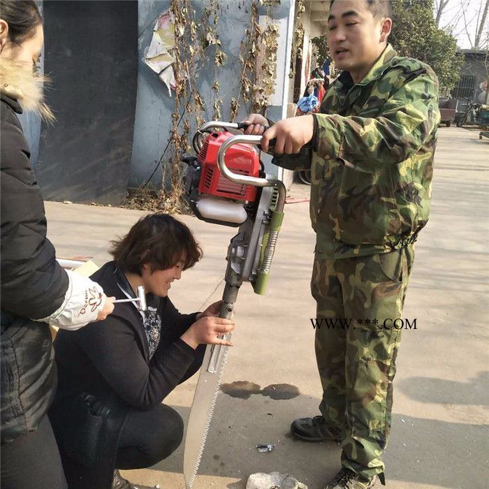 大功率锯齿挖树机 汽油起树机链条式挖树机 金刚石链锯起树机图7