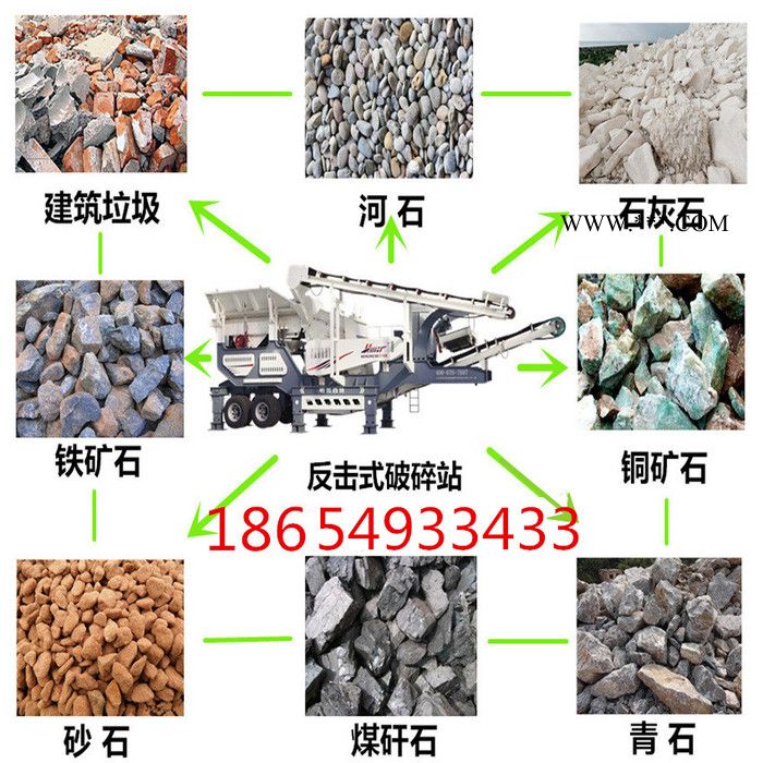 山东移动反击式破碎机 碎石机生产线厂家 恒美百特图5