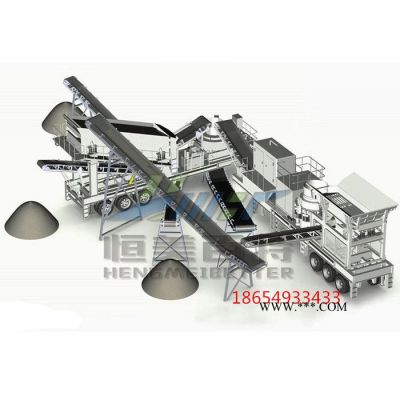 供应 反击式移动破碎站 山东反击移动破碎站 建筑垃圾破碎机