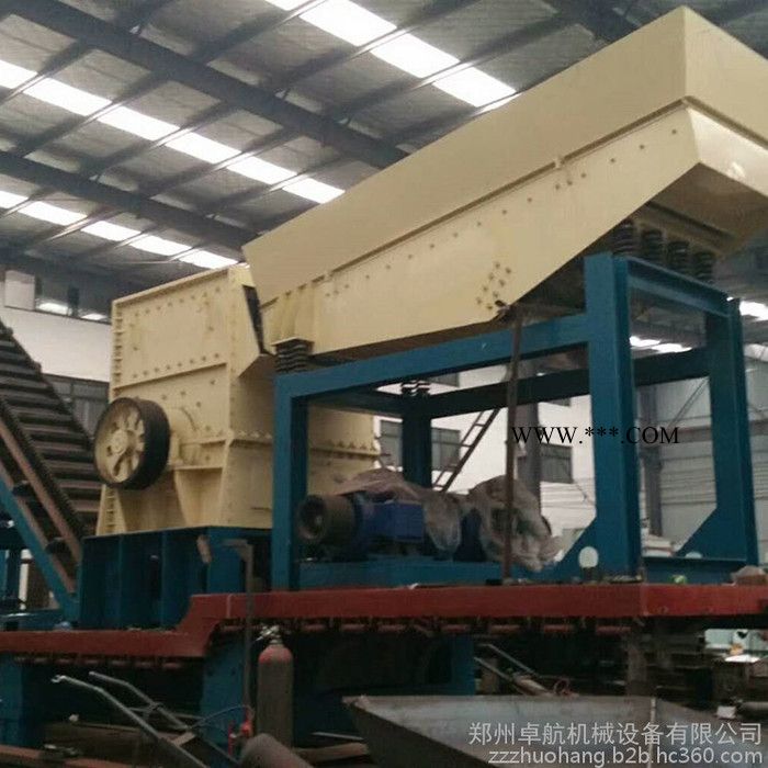 大型反击式移动破碎站 圆锥移动破碎站 多功能建筑垃圾移动破碎站图3