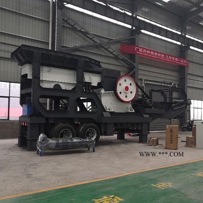 邦隆PE500x750碎石移动破碎机 移动颚式破碎机 鹅卵石移动破碎站图6