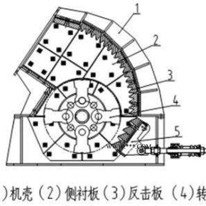 鑫龙重锤式破碎机PCZ型重锤式破碎机石子物料重锤式破碎机图7