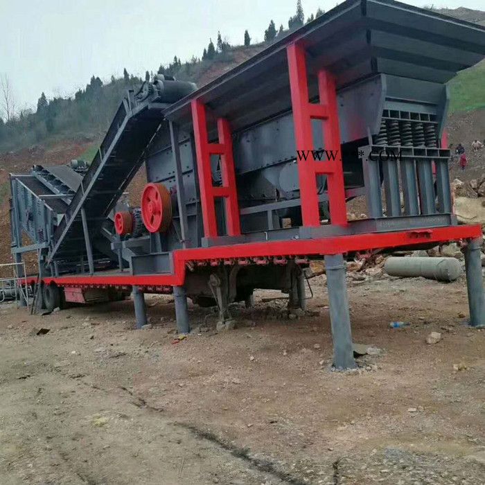 移动式 反击式破碎机 建筑垃圾移动式破碎站 移动式石灰石生产线图4
