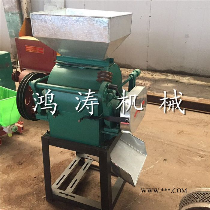 压辊式杂粮破碎机 高粱破碎机 大豆破碎机视频图4