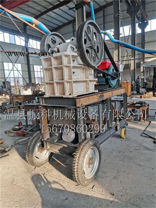 小型移动鄂式破碎机 石头破碎机 建筑骨料破碎设备 花岗岩碎石机图3